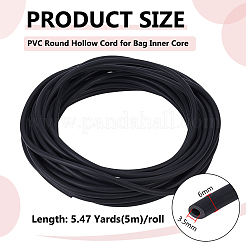 5 m PVC-Rundhohlschnur für den Innenkern der Tasche&nbsp;OCOR-BC0006-86A
