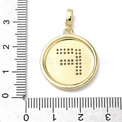 Pendentifs en laiton zircon cubique transparent&nbsp;KK-L253-17G-F