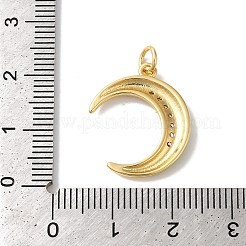 Mondgestell-Beschichtung Messing Micro Pave Zirkonia Emaille Anhänger&nbsp;KK-G504-06G-04