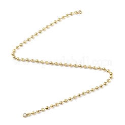 Ionenplattierung (IP) 304 Edelstahl Kugelkette Armbandherstellung&nbsp;BJEW-M293-10G