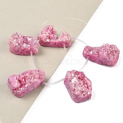 Galvani natürliche druzy Achat Perlen Stränge&nbsp;G-N0259-04