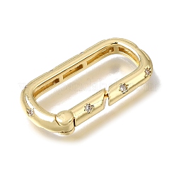Fermagli in ottone micro pavé di zirconi chiari&nbsp;KK-CBAEEA8-04G