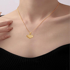 4 pendentif texturé en acier inoxydable 304&nbsp;STAS-LP0004-44