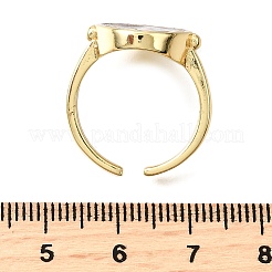 Verstellbare Manschettenringe aus Messing und Emaille&nbsp;RJEW-G349-01G