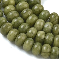 Perles de jade naturel chinois du sud en rangs&nbsp;GG-CBA9281-A05-5x8mm