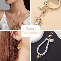 30 pendentif en alliage émaillé sur le thème des abeilles&nbsp;ENAM-CJ0006-58