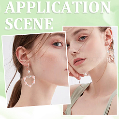 24pcs vis en laiton sur les accessoires de boucle d'oreille à clip&nbsp;KK-SP0001-20RG
