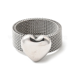 Fingerringe aus 304 Edelstahl für Damen&nbsp;RJEW-K258-11P