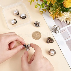 8 Stück Schuhschnallenclips in 8 Stilen aus Legierung&nbsp;FIND-FG0001-65