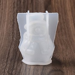 Weihnachtsthema DIY 3D Schneemann Display Dekoration Silikon Statue Formen&nbsp;DIY-G058-B01