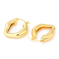 Orecchini a cerchio in ottone con placcatura a cremagliera per donna&nbsp;EJEW-Q770-17G