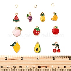 40pcs 10 styles de pendentifs en émail en alliage&nbsp;ENAM-FP0002-06