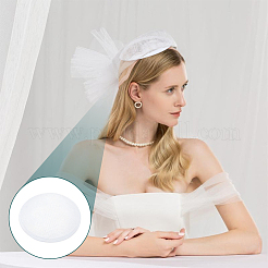 Base redonda de sombrero fascinator de imitación de cáñamo para sombrerería&nbsp;AJEW-WH0472-45A-04