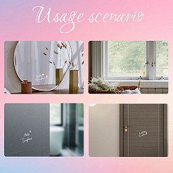 Wasserdichte reflektierende Kunststoffspiegelaufkleber&nbsp;DIY-WH0667-002