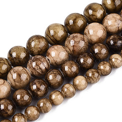 Chapelets de perles en jade persan naturel&nbsp;G-A255-A02-04E