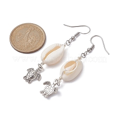 Pendientes colgantes de conchas naturales&nbsp;EJEW-JE05441-04
