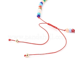 Bracelets de perles tressées en fil de nylon&nbsp;BJEW-JB06448-01