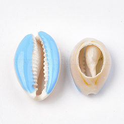 Perle naturali di conchiglia di ciprea&nbsp;X-SHEL-S274-04B