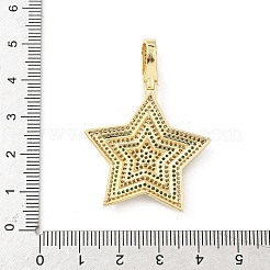 Messing micro pave klare zirkonia anhänger&nbsp;KK-B141-42G
