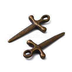 Estilo tibetano colgantes espada aleación&nbsp;X-TIBEP-929-AB-FF