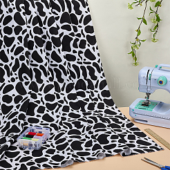 Polycotton-Stoff mit Kuhmuster&nbsp;DIY-WH0504-693