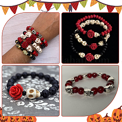 DIY-Sets zur Herstellung von Stretch-Armbändern im Gothic-Stil&nbsp;DIY-SC0033-36