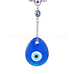 Décorations de pendentif mauvais œil au chalumeau faites à la main&nbsp;HJEW-C001-07