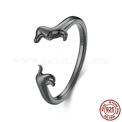 Dackel 925 Sterling Silber verstellbare Manschettenringe für Frauen&nbsp;FS-WGC2F42-03