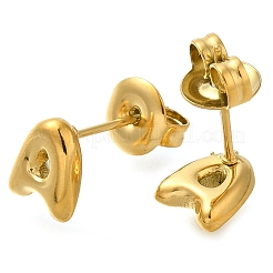 Boucles d'oreilles à tige en acier inoxydable 304&nbsp;EJEW-I316-01G-A