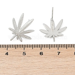 Accessoires de clous d'oreilles en laiton&nbsp;KK-Z099-04P-01
