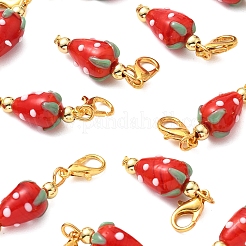 25 pz decorazioni pendenti in vetro soffiato&nbsp;HJEW-FS00036