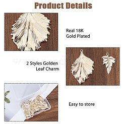 12pcs 2 styles pendentifs en laiton&nbsp;KK-HS0015-52