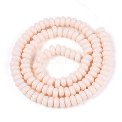 Chapelet de perles en verre baking paint&nbsp;GLAA-T025-6mm-08B
