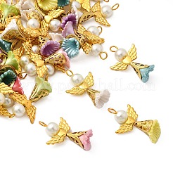 50 Stück Anhänger aus Acrylimitatperle und Glas&nbsp;PALLOY-JF03940