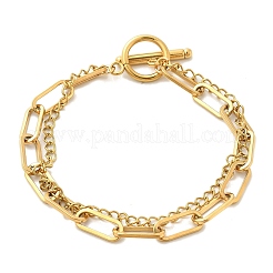 Mehrreihige Armbänder aus 304 Edelstahl&nbsp;BJEW-U023-05G