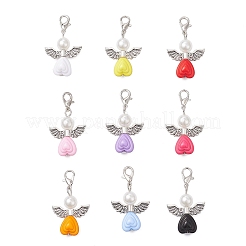 Adornos colgantes de ángel con forma de corazón de acrílico&nbsp;HJEW-JM04186