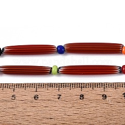 Strisce di perline in vetro millefiori fatte a mano&nbsp;LA-N047-01D