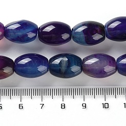Brins de perles d'agate naturelle (teintes et chauffées)&nbsp;G-M446-D01-01C