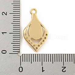 Messing micro pave klare zirkonia anhänger&nbsp;KK-P263-16B-KCG