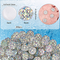 5 Satz 200 transparente Harz-Cabochons&nbsp;CRES-SP0001-04A