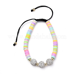 Set di braccialetti di perline di nylon intrecciati regolabili&nbsp;BJEW-JB05314