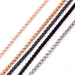 Fabrication de colliers en chaîne avec boîte en fer&nbsp;NJEW-WH0007-01A