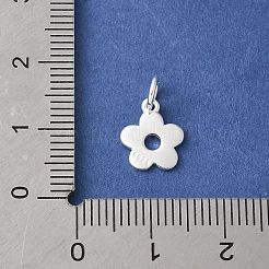 925 hohler Blumenanhänger aus Sterlingsilber&nbsp;STER-R012-07S