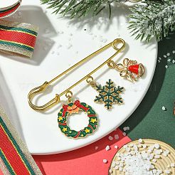 Weihnachtsbroschen aus Eisen für Kiltnadeln&nbsp;JEWB-BR00167