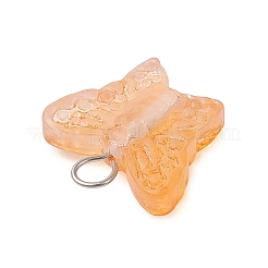 Schmetterlingsanhänger aus sprühlackiertem Glas&nbsp;PALLOY-JF03847-01