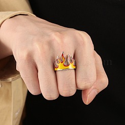 Anillos abiertos de puño de latón esmaltado&nbsp;WG237BA-01