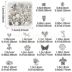 45pcs 15 Arten tibetanische Legierungsperlen&nbsp;FIND-YW0006-32