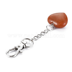 Natürlicher roter Aventurin keychain&nbsp;G-S299-133H
