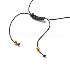 Bracciale con perline intrecciate in turchese sintetico (tinto) e plastica e lampadario per ragazze e donne&nbsp;BJEW-JB06952