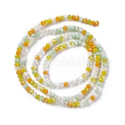 Chapelets de perles en verre électroplaqué&nbsp;EGLA-S192-001A-B12